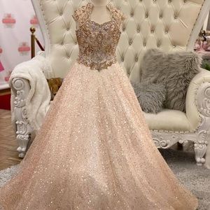 SOLD Ritzee Rose Gold Dress